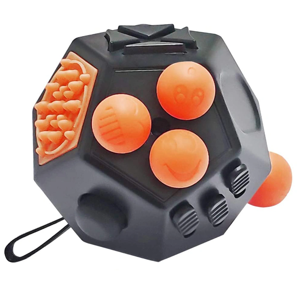 12-sided Cube Toy with 360° Joystick, Lighting Switch Silicone