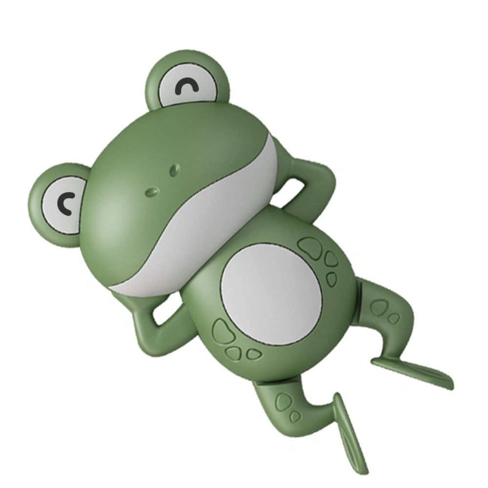 Baby Bath Frog Toy with Drainage Hole Buoyancy Sensing Clockwork