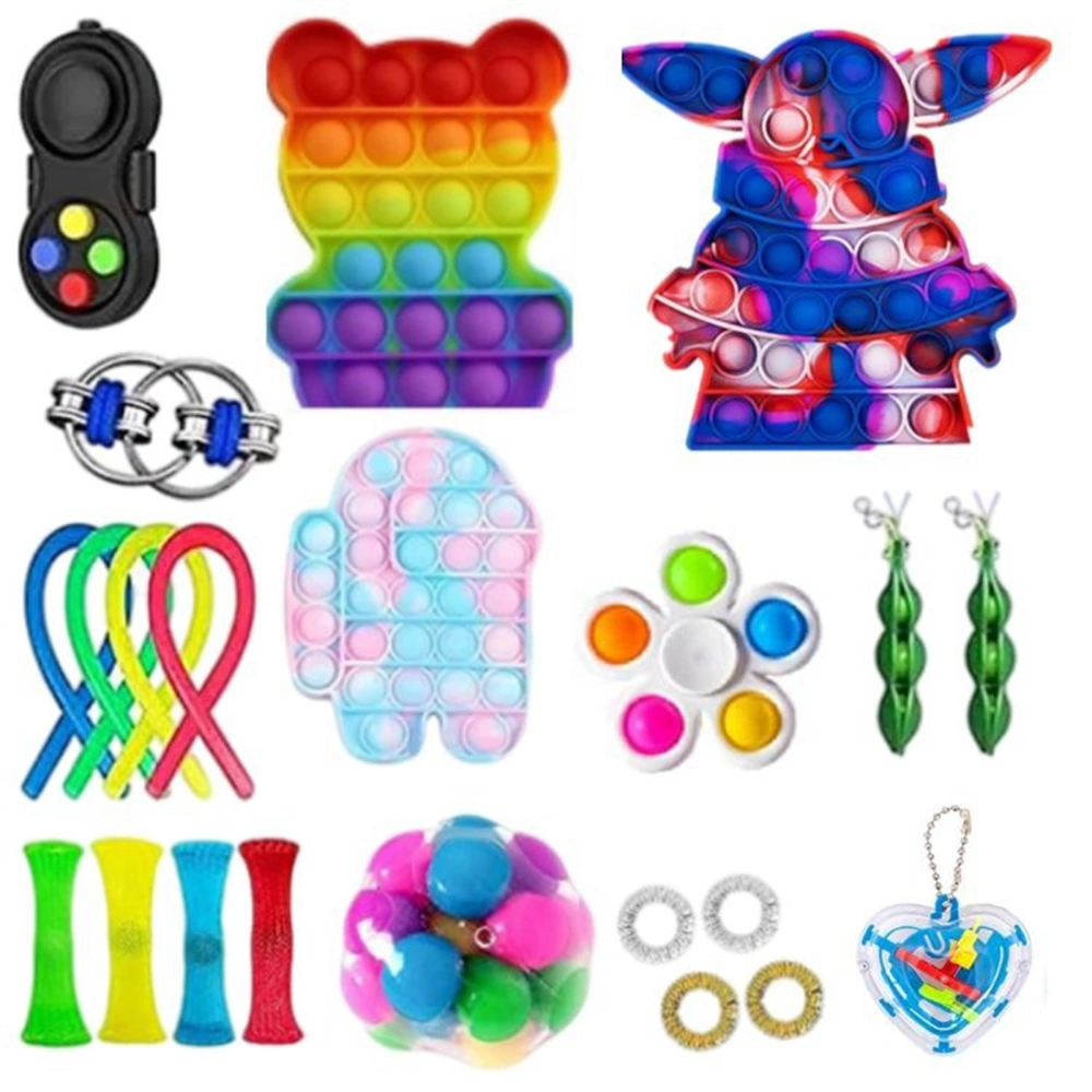 Press Decompression Toys Kit, Stress Relief Toys Set for Children