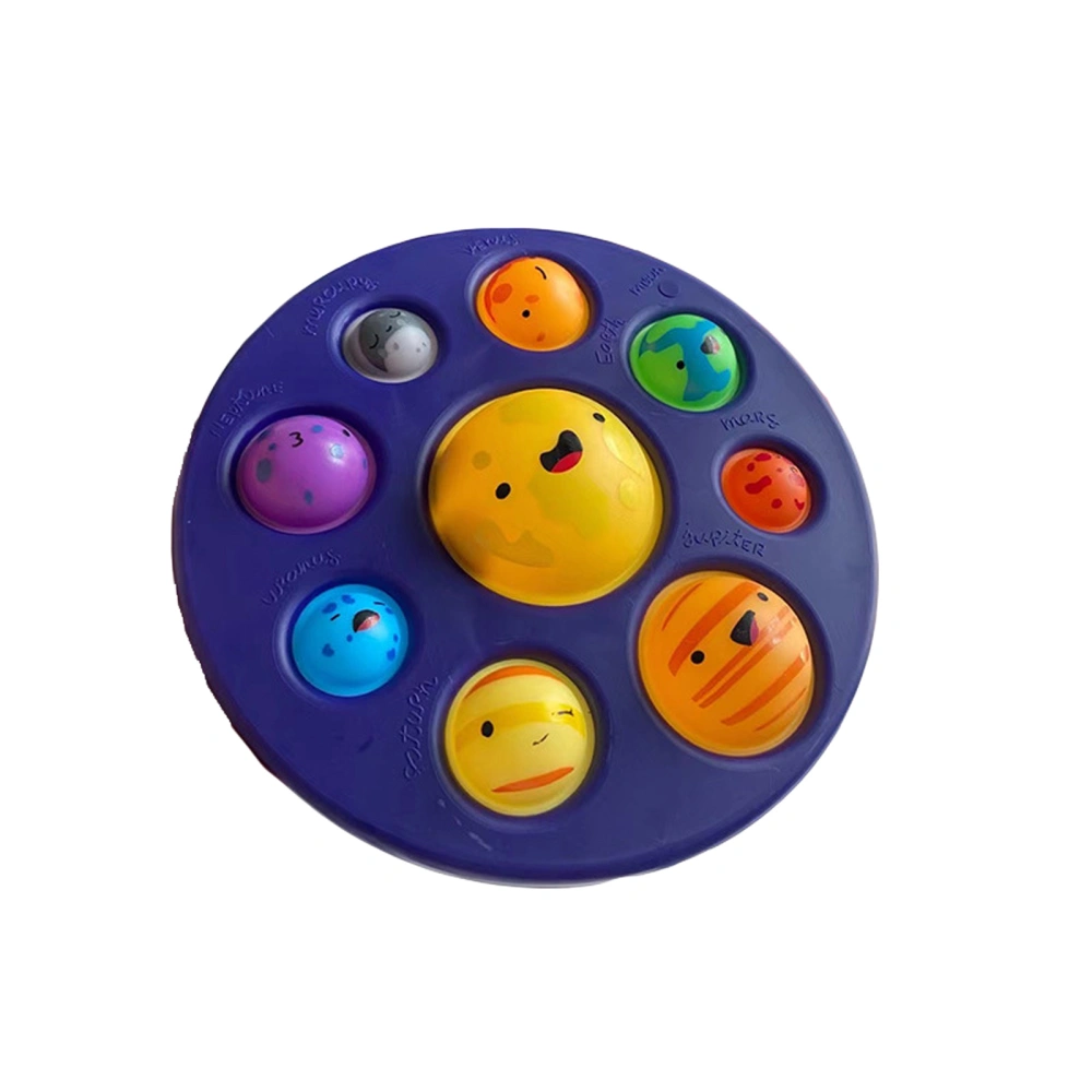 Press Bubble Toy, Eight Planetary Shape with Bright Color Game