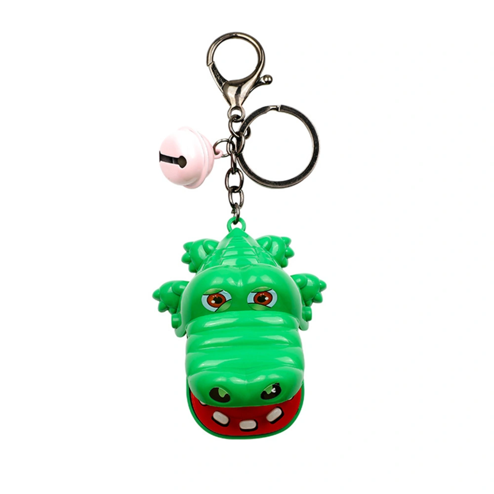 Crocodile Keychain, Open Tooth Finger Mouth Game Bags Pendant