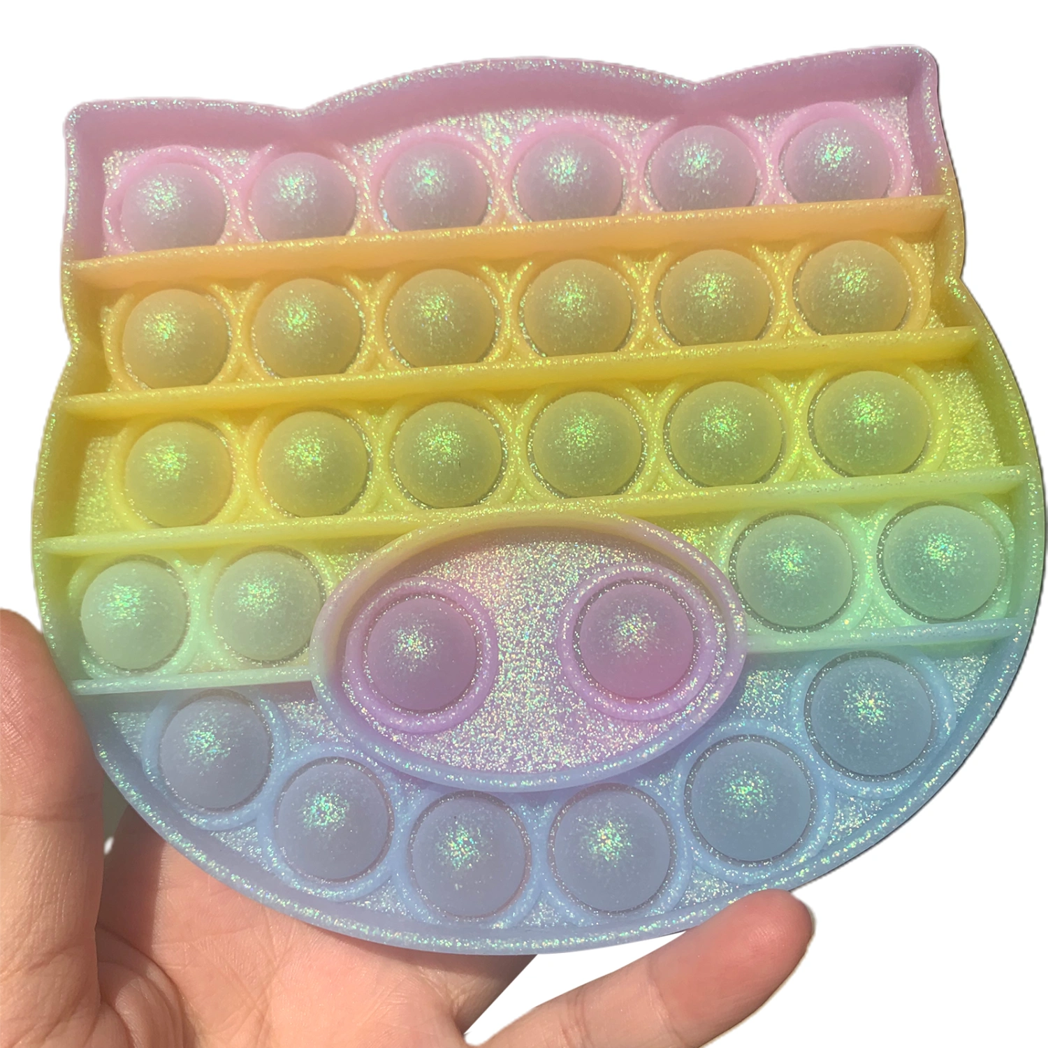 Push Pop Bubble Fidget Toy, Glitter Sensory Toy Autism Special Needs