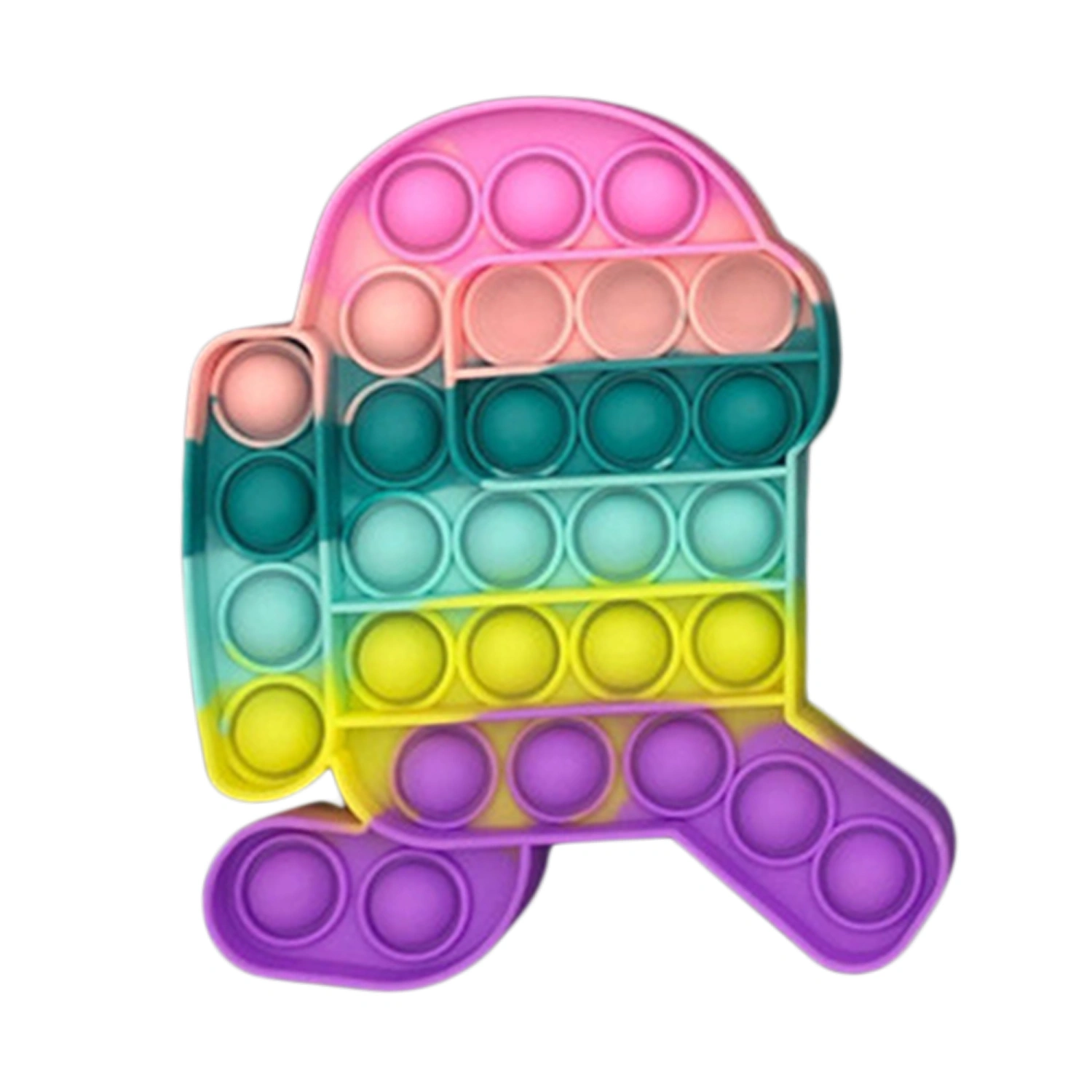 Assorted Color Educational Toys, Various Shape Push Bubbles Toys