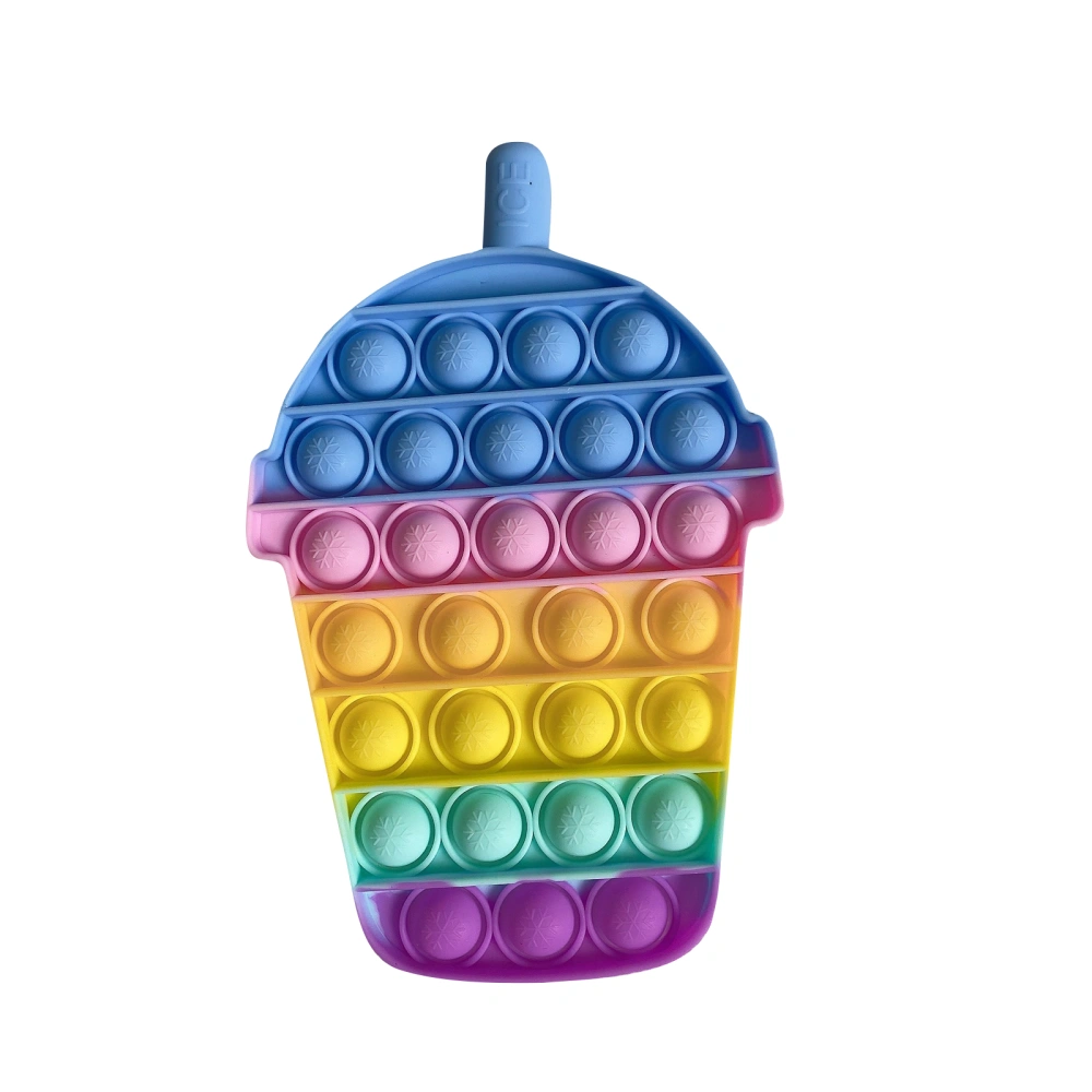 Stress Relieve Toys, Small Drinking Cup Shaped Push Bubble Toys