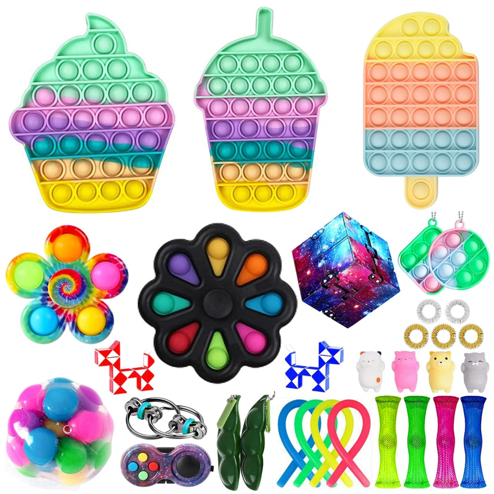 Sensory Fidget Toys Set, 32Pcs Anti-Anxiety Toys Kit School Rewards