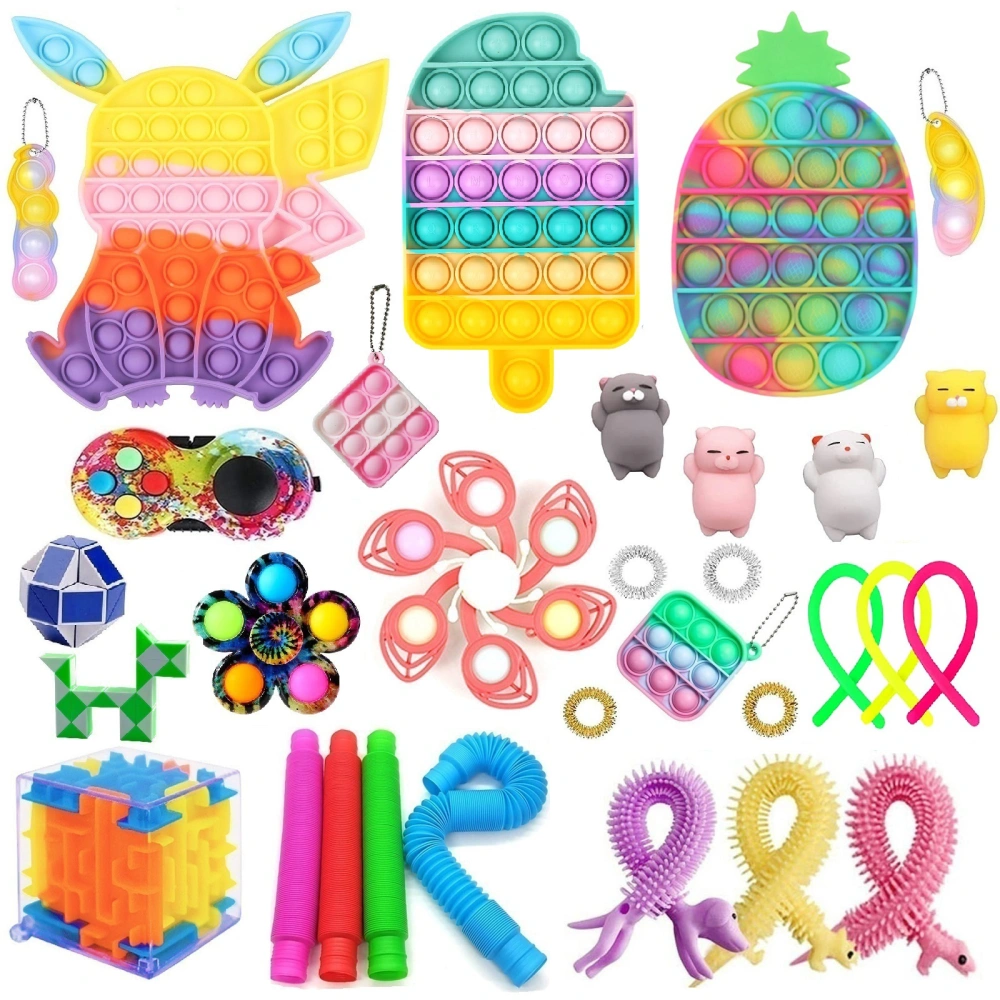 Sensory Fidget Toys Set, 31 Pack Stress Relief Anti-Anxiety Toys Kit