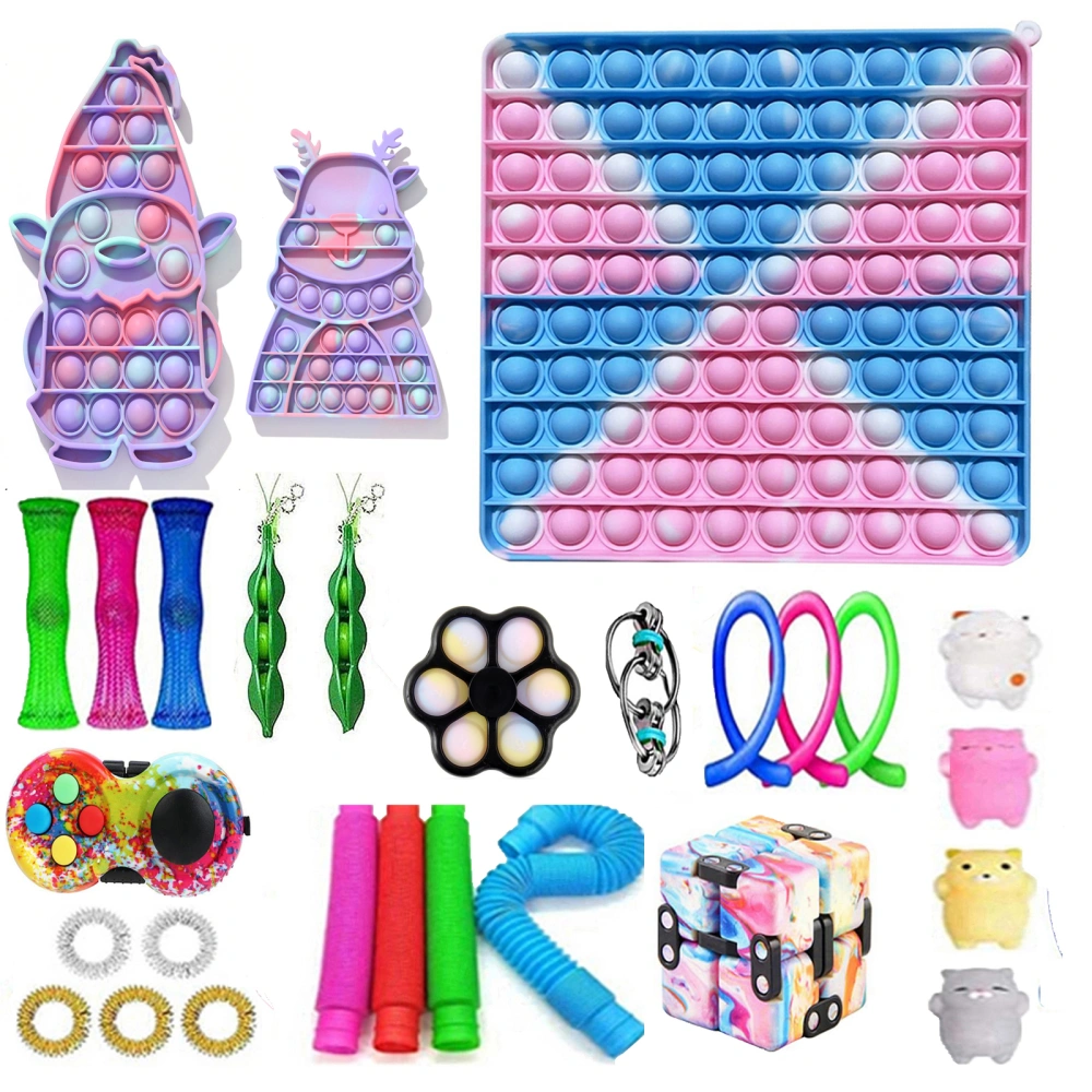 Sensory Fidget Toys Set, 27Pcs Christmas Stress Relief Toys Kit