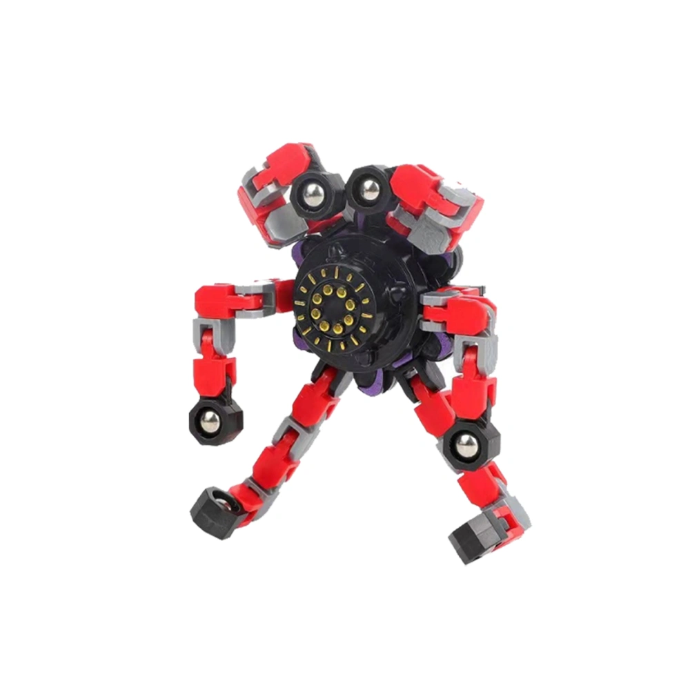 Fingertip Mechanical Top, Deformable Robot Toy Mini Decompression Toy