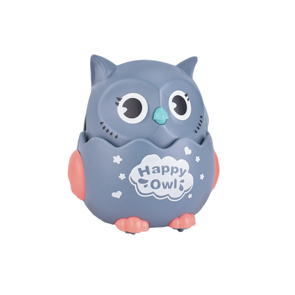 Children's Cartoon Owl Pressing Scooter Pull Back Inertia Toy Car