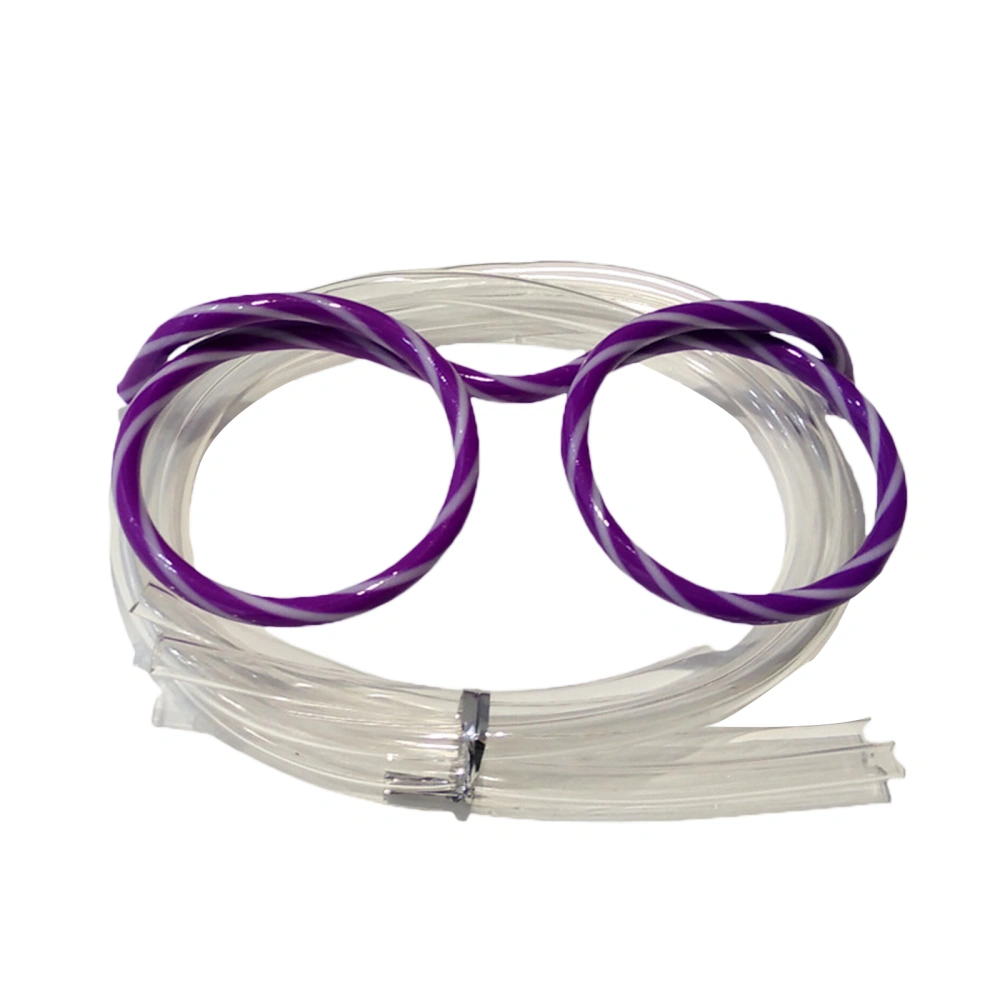 DIY Straw Eyeglasses, Cute Round/ Heart-shaped Drinking Straw Glasses