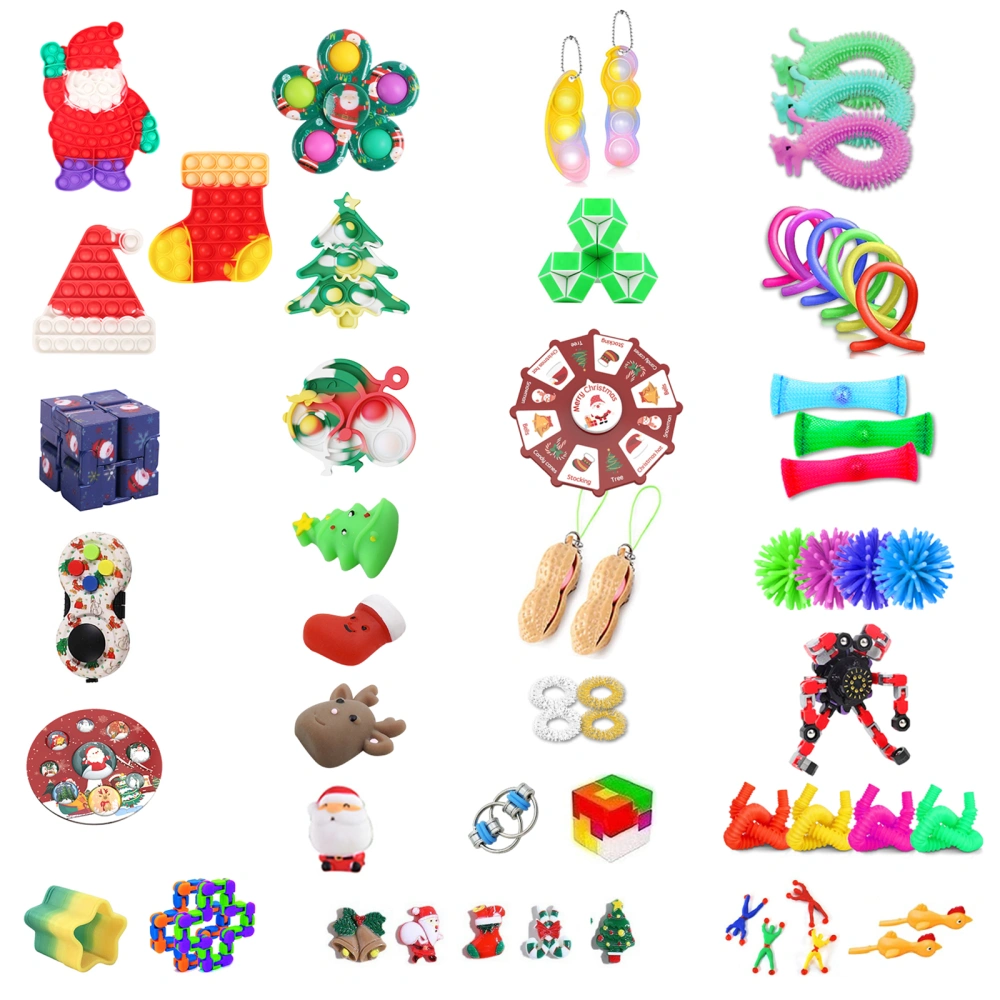 59/60 Pieces Christmas Fidget Toys Pack Stress Reliever Sensory Toys