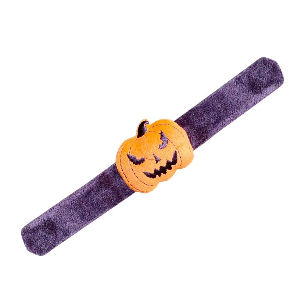 Halloween Slap Bracelets, Pumpkin/Hat/Ghost/Spider Slap Wrist Bands