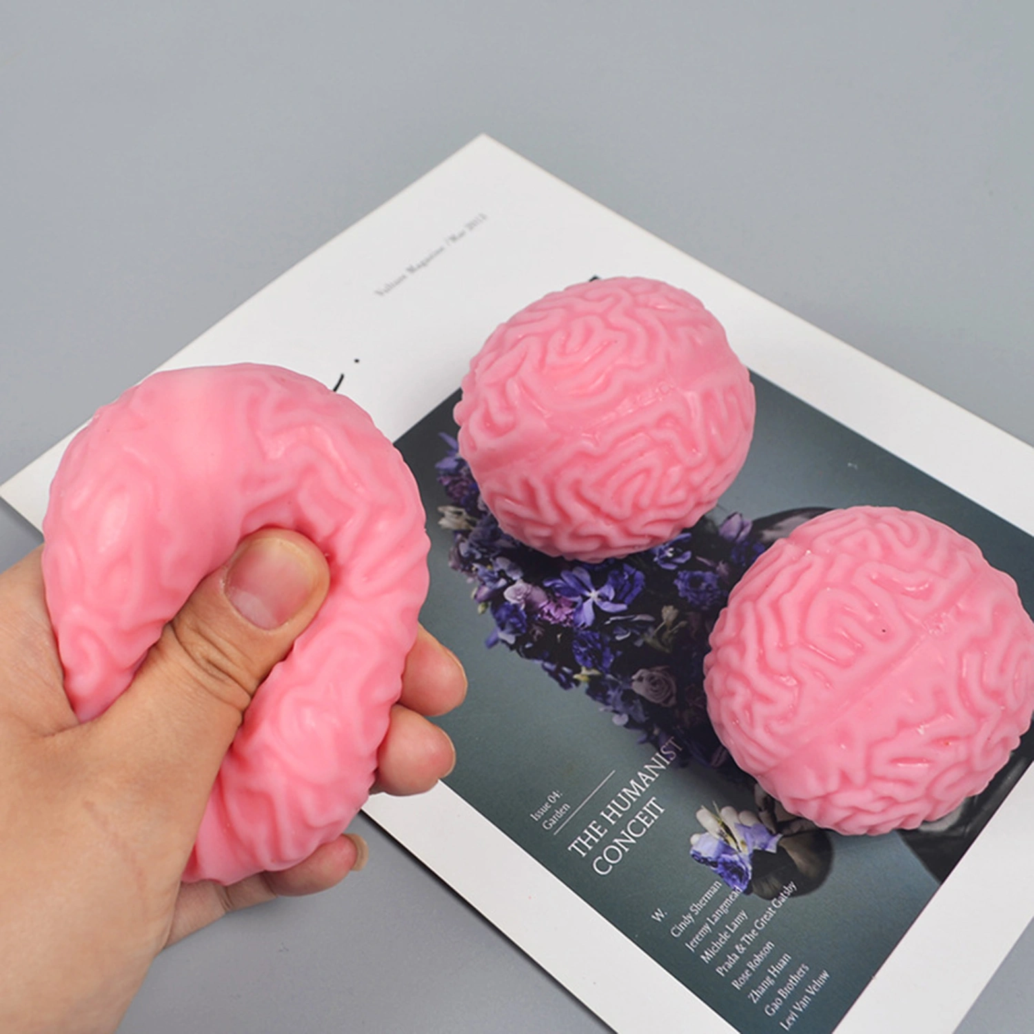Stress Relief Toy, Super Soft Brain Toy Squeeze Toy Sensory Toy Gift