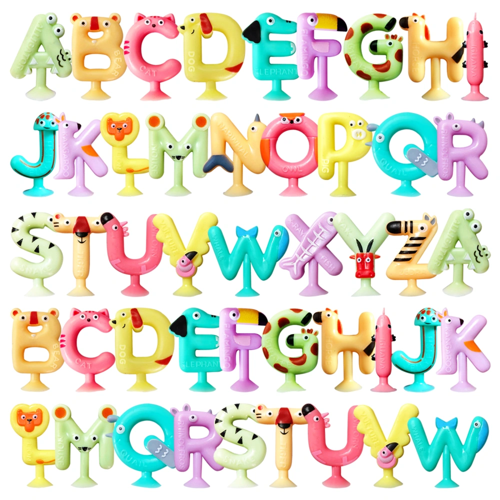 Baby Suction Bath Toys Alphabet Learning Spelling Games for Shower Toy