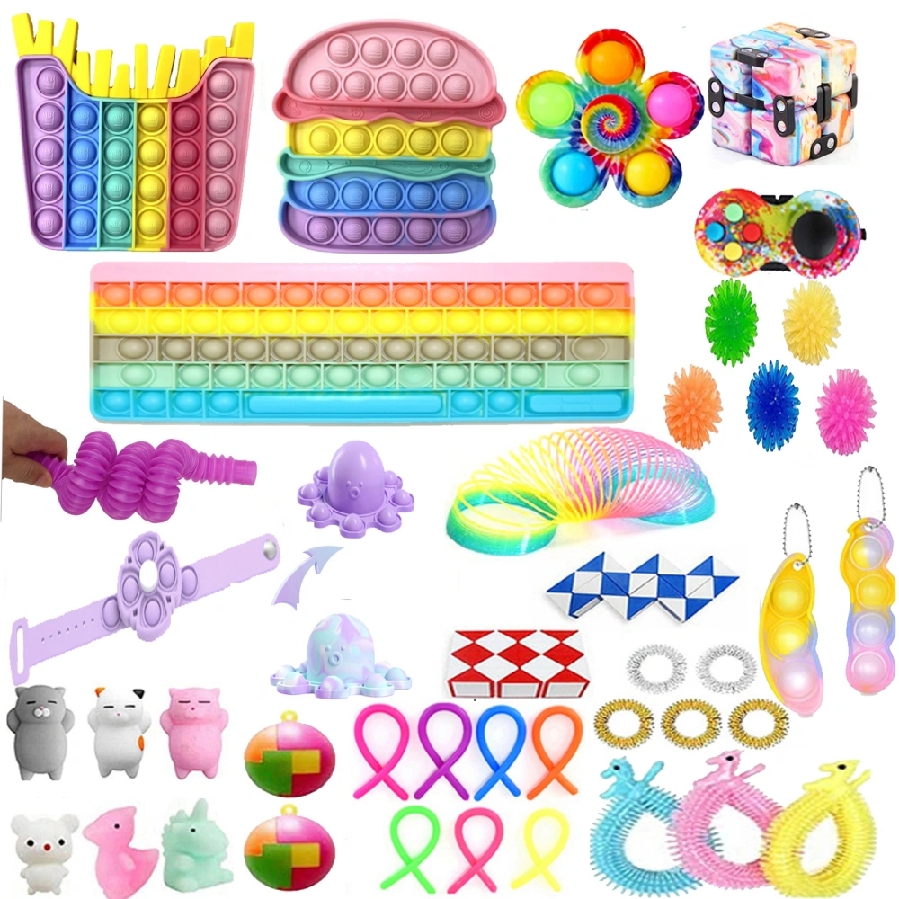 Sensory Fidget Toys Set, 42 Pcs Stretchy String Stress Relief Toys Kit