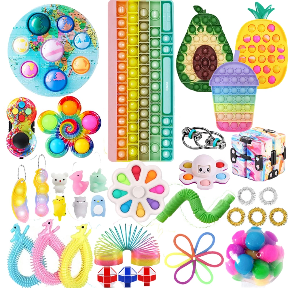 Sensory Fidget Toys Set 38Pcs Anti-Anxiety Toys Bundle Stress Reliever