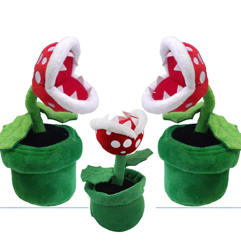 Piranha Plant Plush Toys Kids Funny Super Mario Bros Soft Dolls Home Decoration