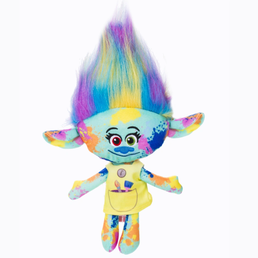 Cartoon Plush Dolls, Cute Colorful Hair & Body Animation-Shaped Toys