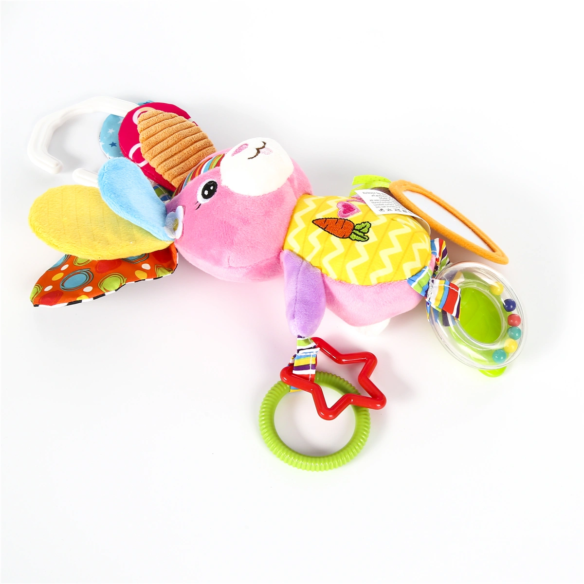 Newborn Infant Hanging Toy, Cute Cartoon Animal Doll Musical Rattles Toy
