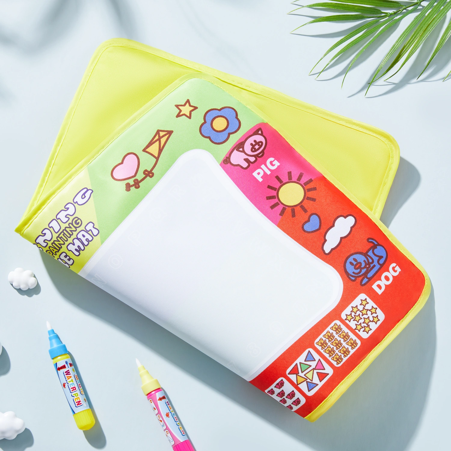Water Magic Drawing Mat with Pens, Water Painting Doodle Writing Board Mat