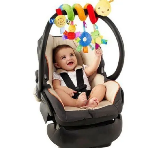 Baby Plush Hanging Toys,Cute Animals Shapes Prams Stroller Bed Spiral Toys