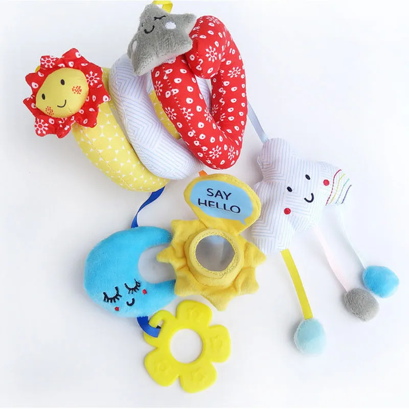 Baby Rattles Toys, Cute & Cartoon Pendants Stroller Hanging Bell Dolls