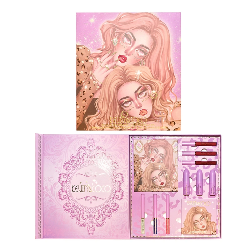 Makeup Set, Eyeshadow Palette Lipstick Lip Gloss Highlighter Cosmetics