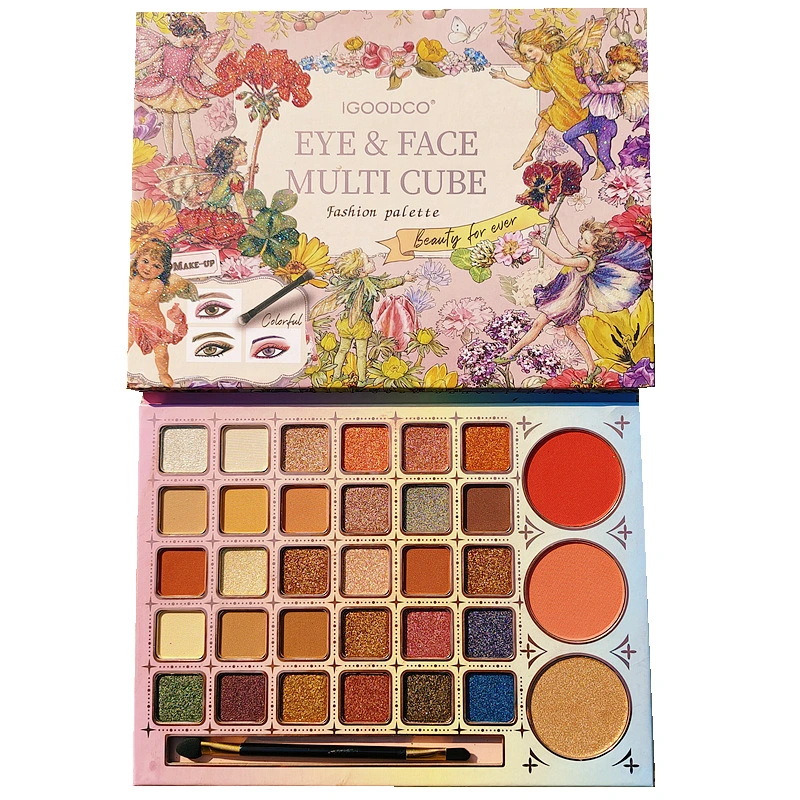 Matte and Shimmer Eyeshadow Palette, Long Lasting Blendable Eyeshadow