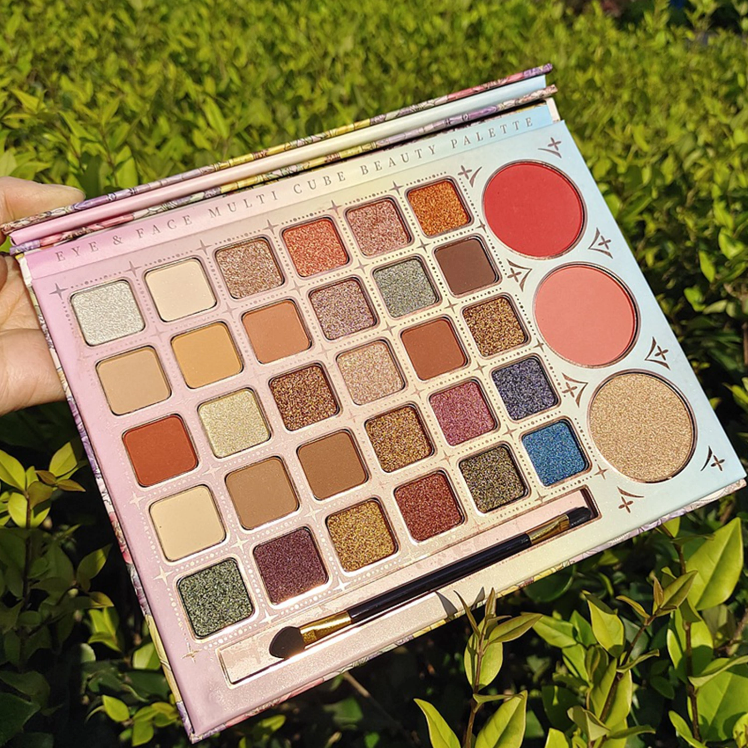 Matte and Shimmer Eyeshadow Palette, Long Lasting Blendable Eyeshadow