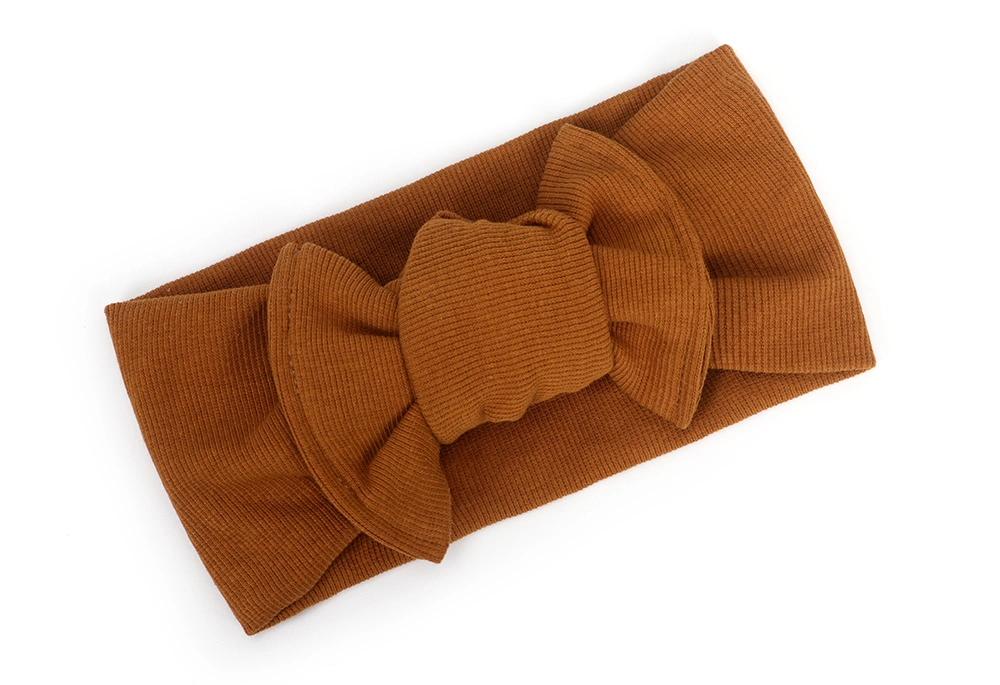Kids Girl Baby Headband Big Simple Bow Solid Color Headwear