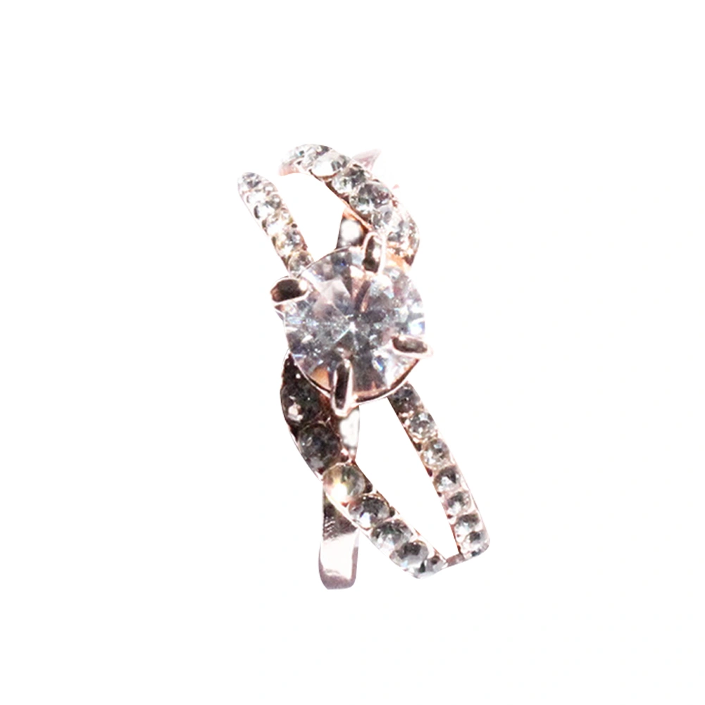 Women/Girls Casual Ring, Solid Color Sparkly Rhinestones Ring