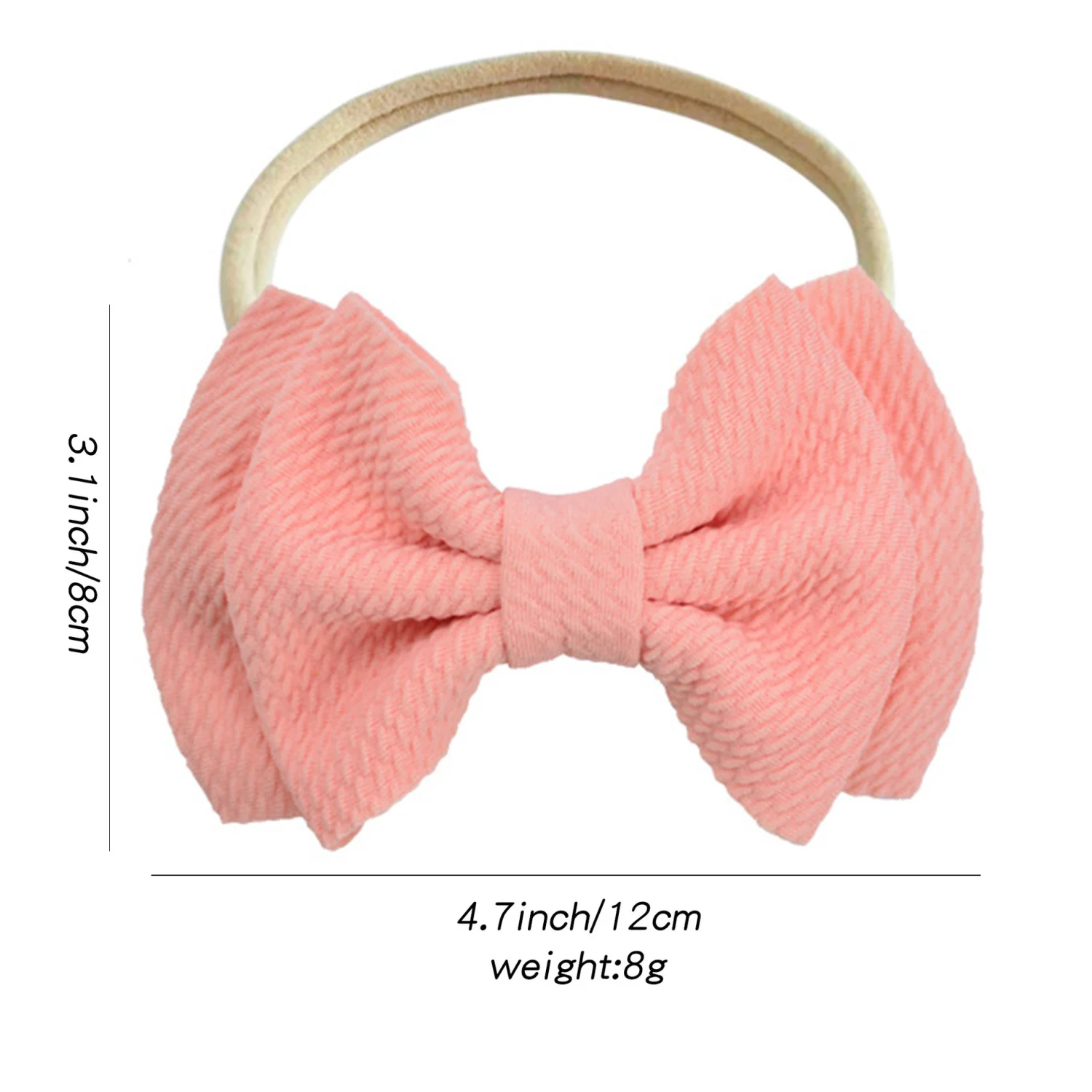 Toddler Baby Girls Headbands Double Bow Elastic Headwear 14 Colors