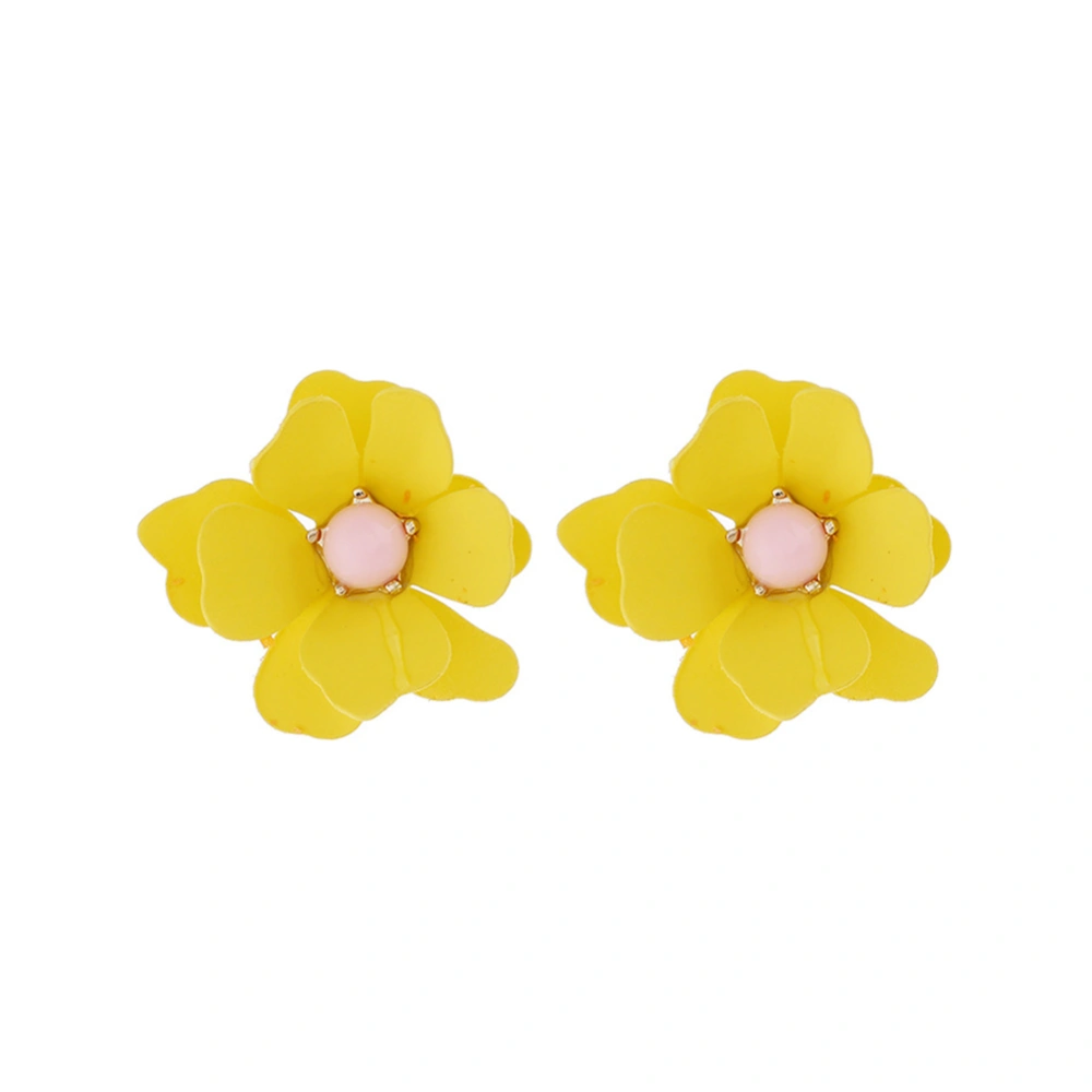 Women Girls Flower Stud Floral Drop Earrings Ear Jewelry Gift