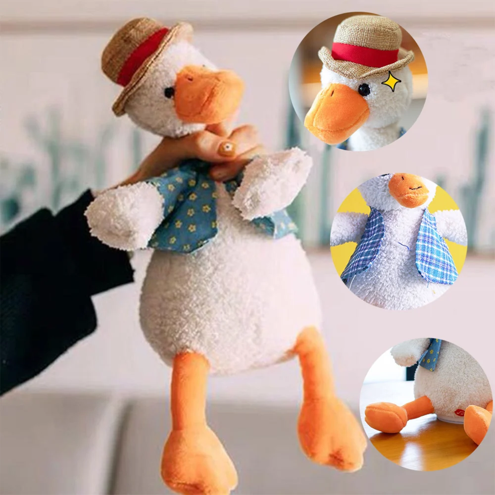 Electric Talking Recording Voice Velvet Repeater Vivid Decorative Duck