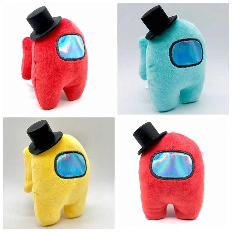 Stuffed Plush Toys Key Ring Pendants Action Game Figures for Among Us Game Fans