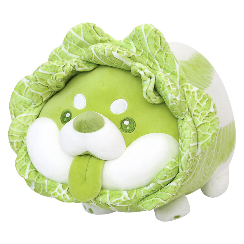 Plush Toys, Cabbage Dog Shaped Doll Stuffed Toys Throw Pillow