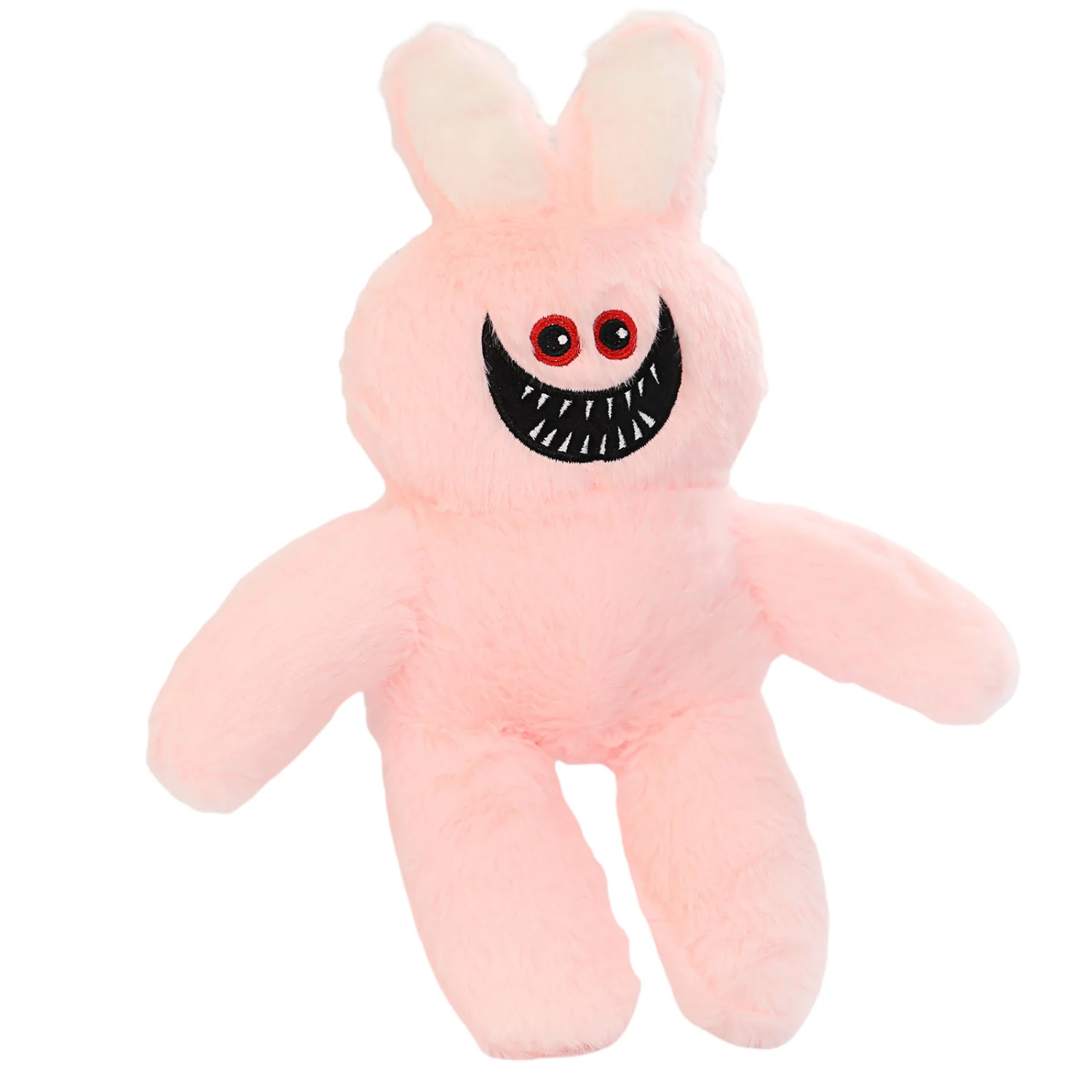 Halloween Stuffed Toy, Rabbit Shaped Plush Doll with Scary Smile