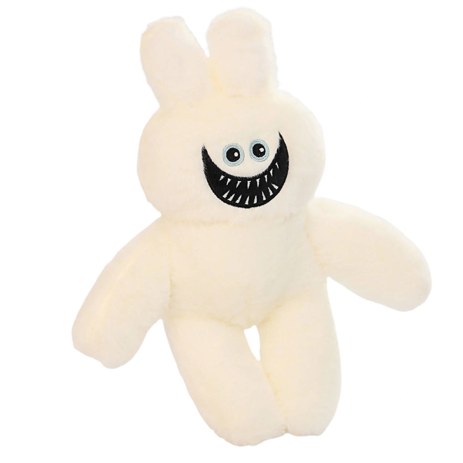 Halloween Stuffed Toy, Rabbit Shaped Plush Doll with Scary Smile