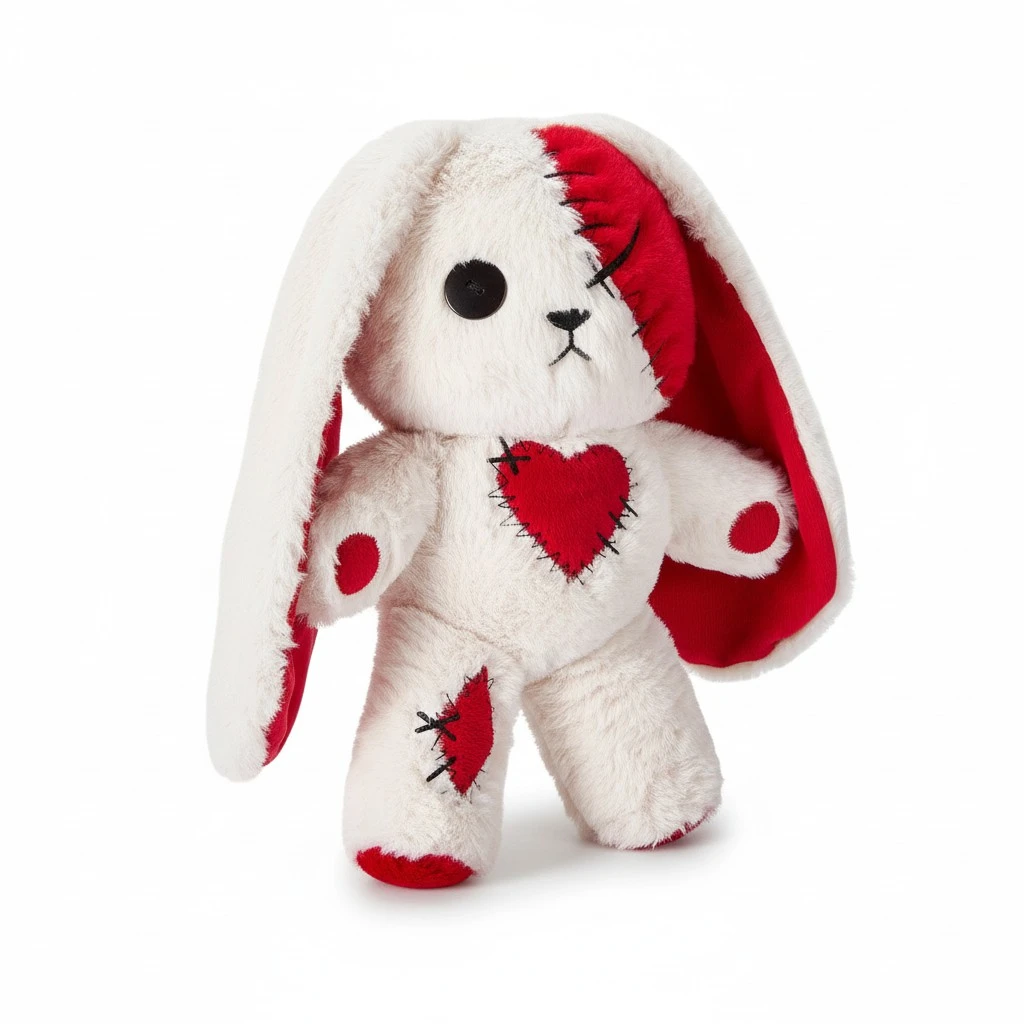 Cartoon Animal Shape Plush Toy, Stuffed Heart Bunny/Bear Doll