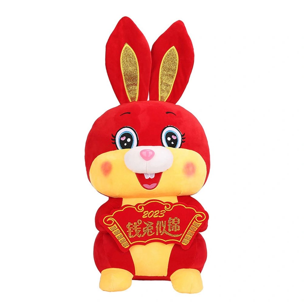 Creative Chinese Zodiac Toy Velvet Cartoon Rabbit Cute Ornament 