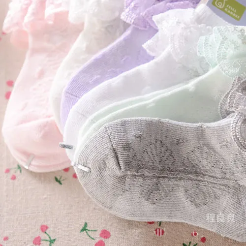 Baby Girls Cute Socks, Lovely Ankle Socks, Princess Short Socks