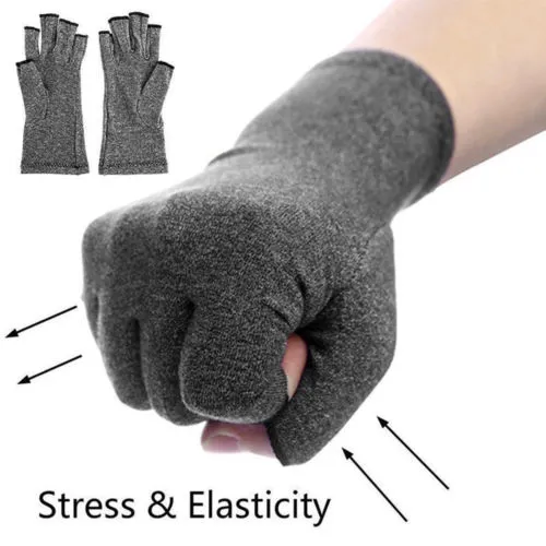 Unisex Arthritis Gloves, Compression Open Fingers Gloves for Rheumatoid