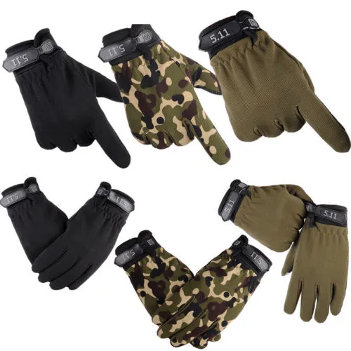 Outdoor Full Finger Gloves Stylish Camouflage Print Army Tactical Touch Gloves