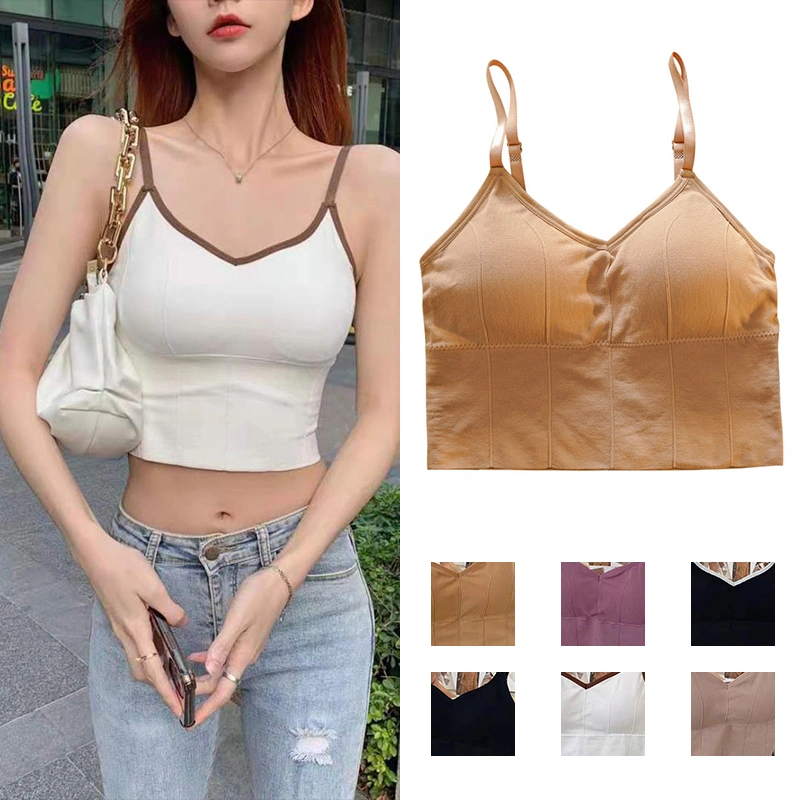 Women’s Fashion Solid Color U-shaped Beauty Back Seamless Bra