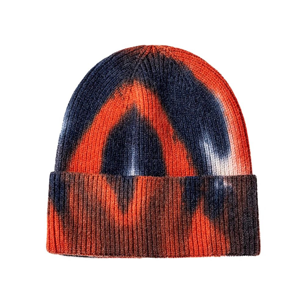 Beanie Hats for Men Women Warm Tie-dye Knit Hats Winter Skull Caps