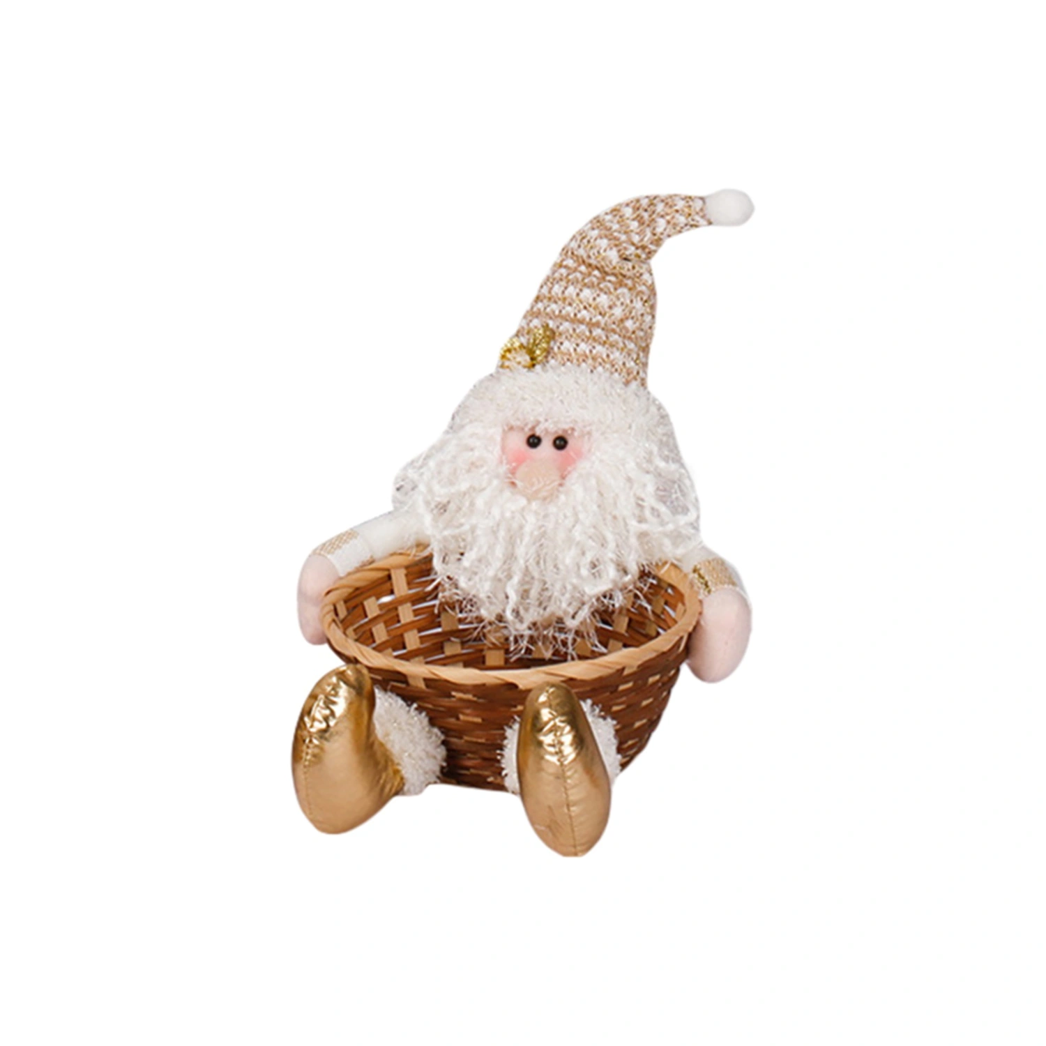 Christmas Candy Holder Basket Snowman Santa Claus Candy Basket