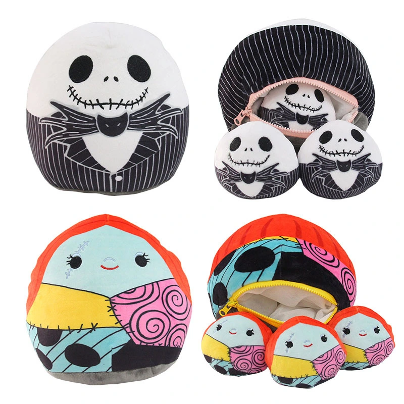 2023 New Halloween Jack Plush Toy Sally Creative Funny Combination Doll Pillow Christmas Eve Doll