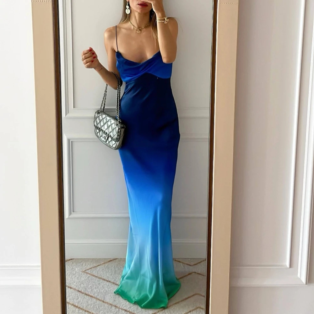 Cross V-neck Sheath Mop Dress