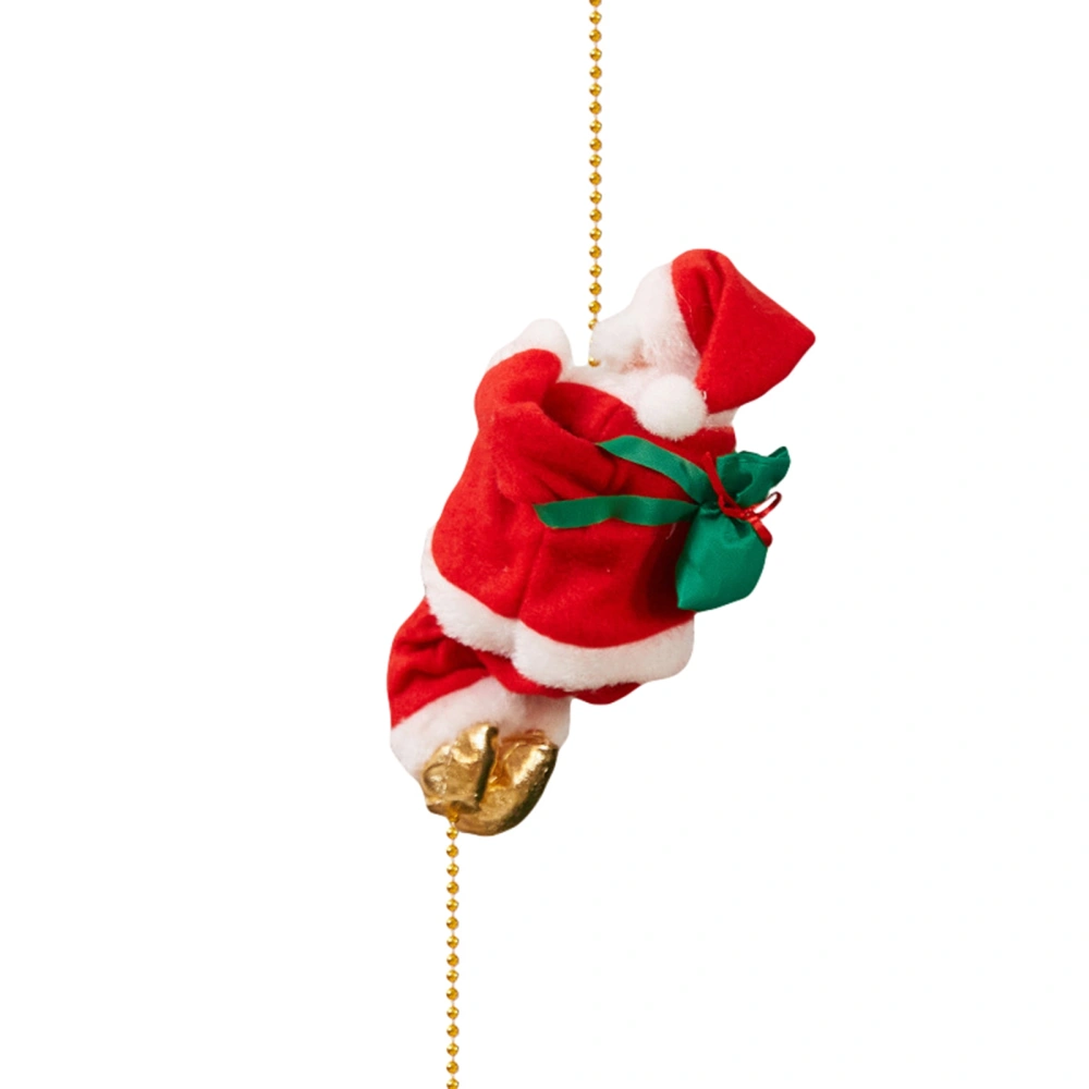 Electric Climbing Stairs Santa Claus Climbing Rope Christmas Ornament