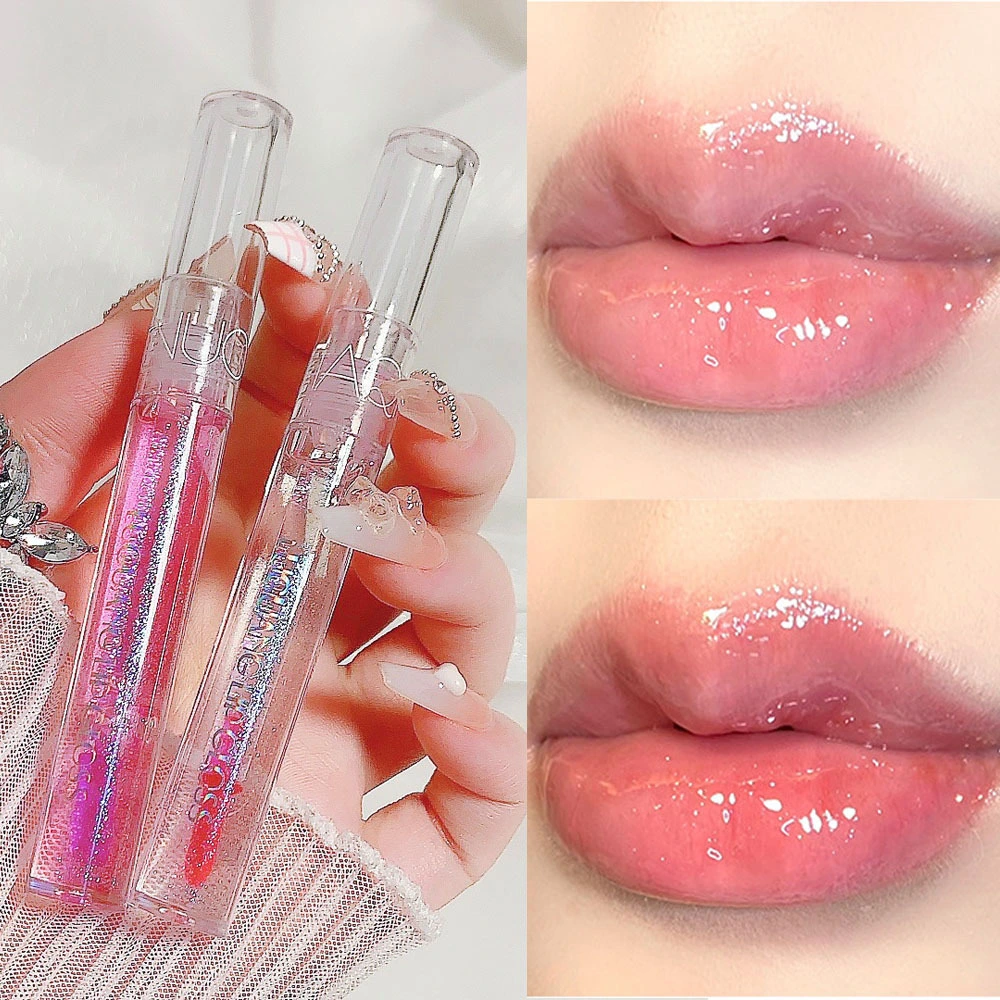 Glass Water Gloss Lip Gloss Slightly Moisturizing Doodle Lip Glaze Lip Balm